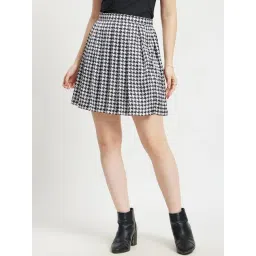 Fablestreet Black & White Printed Skirt-picture-29