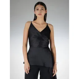 Fablestreet Black Satin Top-picture-46