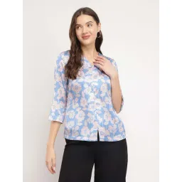 Fablestreet Blue Printed Top-picture-17