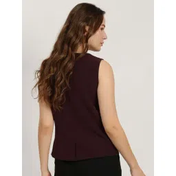 Fablestreet Burgundy Regular Fit Top image 2