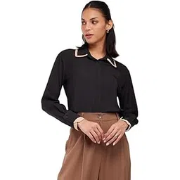 fablestreet Dual Collared Shirt - Black-picture-36