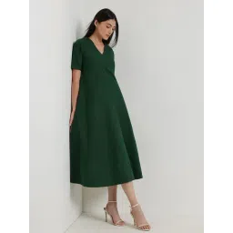 Fablestreet Green Flared Fit Dress-picture-21