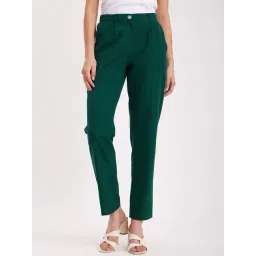 Fablestreet Green Linen Trousers-picture-36