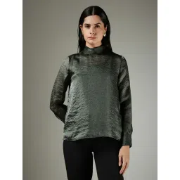 Fablestreet Green Polyester Regular Fit Top-picture-32