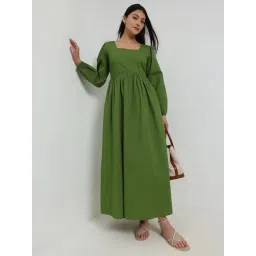 Fablestreet Green Regular Fit Dress-picture-14