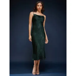 Fablestreet Green Relaxed Fit Slip Dress-picture-31