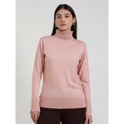 FableStreet LivSoft Women Ribbed Turtle Neck Pullover Sweater-picture-13