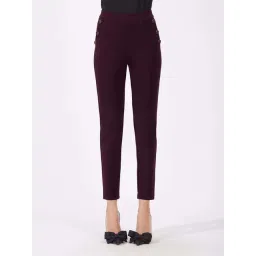 Fablestreet Maroon Plain Trouser-picture-17