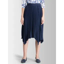 Fablestreet Navy Regular Fit Skirt-picture-18