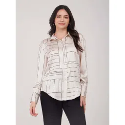 Fablestreet Off White Printed Shirt-picture-28