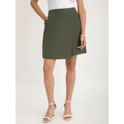 Fablestreet Olive Linen Skirt-picture-26