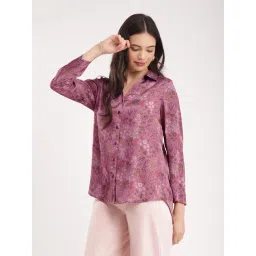Fablestreet Pink Floral Print Shirt-picture-20