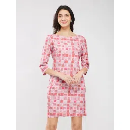 Fablestreet Pink Geometric Mini Dress-picture-22