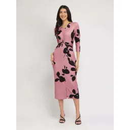 FableStreet Pink Printed Casual dress-picture-29