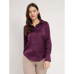 Fablestreet Purple Casual Shirts image 1