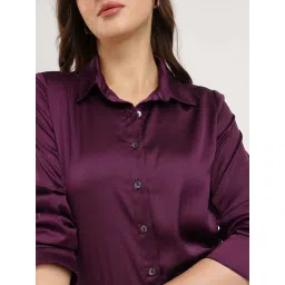 Fablestreet Purple Casual Shirts image 4