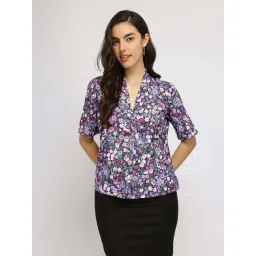FableStreet Purple Printed Top-picture-24