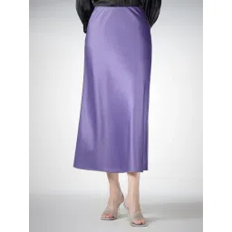 Fablestreet Purple Satin Skirt-picture-16