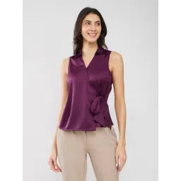 Fablestreet Purple Solid Top-picture-32