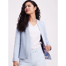 FableStreet Relaxed Fit Stretchable Front Open Blazer-picture-28