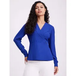 Fablestreet Royal Blue Relaxed Fit Top-picture-20