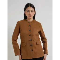 Fablestreet Tan Polyester Jacket-picture-45