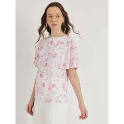 Fablestreet White Cotton Floral Top-image-29