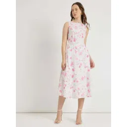 Fablestreet White Floral Midi Dress-picture-33