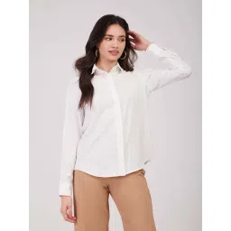 Fablestreet White Relaxed Fit Shirt-picture-31