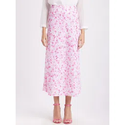 FableStreet Women Floral Printed Midi A-Line Skirt-picture-20