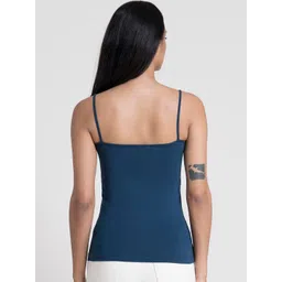 FableStreet Women Navy Blue Solid Camisole image 3