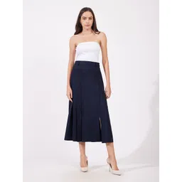 FableStreet Women Pleated A-Line Midi Skirts-picture-36