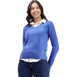 fablestreet Women's LivSoft V-Neck Lightweight Sweater-picture-29