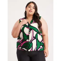 Fablestreet X Green Cotton Printed Shirt-picture-31