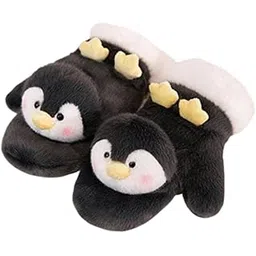 FABLOFT Warm Cartoon Animal Mittens Full Finger Gloves for Outdoor Activities Black-picture-28