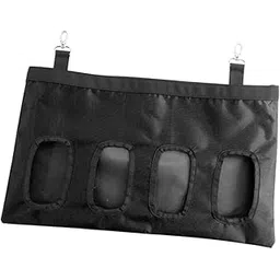 FABLOFT® Hay Bag Holder Hamster Rabbit Feeder Bag for Horse Rabbit Feeding Food Grass Black-picture-24