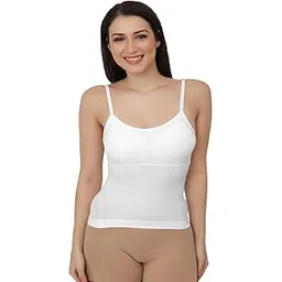 fabluk Cotton Stretch Full-Length Camisole | Versatile Tank Top with Removable Pads | Lightly Padded for Comfort | Wire Free | All Day Comfort-picture-23
