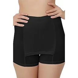fabluk Double-Layer Front Crotch Ice Silk Safety Shorts,Women Seamless Safety Pants for Matching Skirts Dresses, Free Size-picture-35