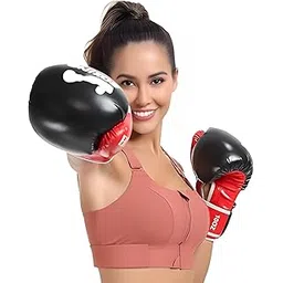 fabluk Women Polyester Spandex High Impact Front Zip Sports Bra Fitness Criss Cross Back Crop Tops Tank Gym Yoga Workout, Size: M-4XL-picture-26