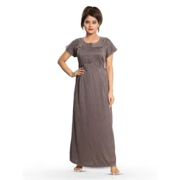 Fabme Maternity Striped Maxi Nightdress-picture-28
