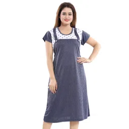 Fabme Maternity Striped Nightdress-picture-26