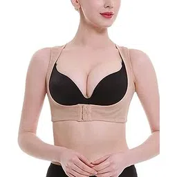 fabme Nylon Women's Bust Lifter, Posture Improver, Push-Up Bra (S to XXL) (Black, Skin)-picture-53