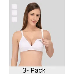 Fabme Solid Full Coverage Non Padded Non-Wired Maternity Bra-picture-31