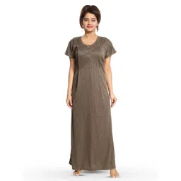 Fabme Striped Maternity Maxi Nightdress-picture-17