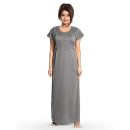 Fabme Striped Maternity Maxi Nightdress-picture-21