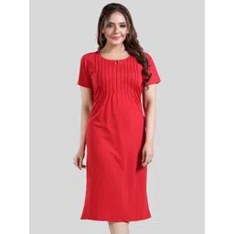 Fabme Women Pure Cotton Nightdress-picture-18