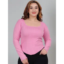 Fabme Women Square Neck Cotton Top-picture-13