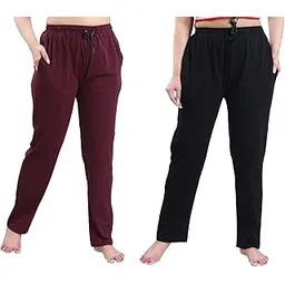 fabme Women's Pyjama with Drawstring, Pack of 2-picture-20