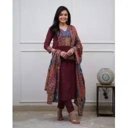 fabnex Women Tie & Dye Print Straight Kurta Set-picture-23