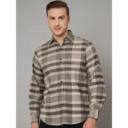 FABRIC FITOOR Men Relaxed Tartan Checks Opaque Checked Casual Shirt-picture-28